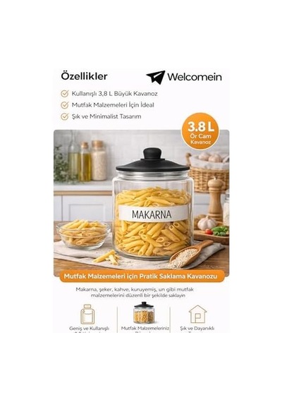 3,8 L Cam Deterjanlık Kavanoz Amber Renk, Kapaklı Laundry Powder Saklama Kabı, Çamaşır Deterjan Kapsülü Ve Pod Düzenleyici 7009 3,8 L Cam Deterjanlık Kavanoz Amber Renk, Kapaklı Laundry Powder Saklama Kabı, Çamaşır Deterjan Kapsülü Ve Pod Düzenleyici 7009
