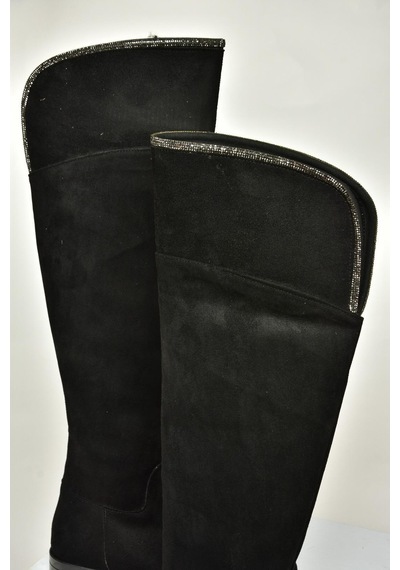 Fox Shoes T848643502 Siyah Süet Taş Detaylı Kadın Çizme Siyah-Süet Fox Shoes T848643502 Siyah Süet Taş Detaylı Kadın Çizme Siyah-Süet