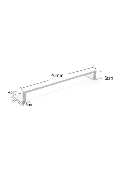 Havluluk Dik Rozetli 42cm Yapışkanlı Paslanmaz Çelik Krom Rengi Diğer