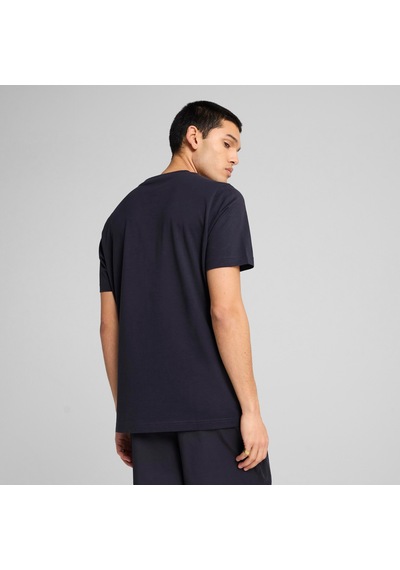 Puma Ess No. 1 Logo Tee Erkek Yetişkin T-shirt Lacivert
