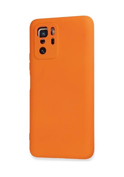 Xiaomi Poco X3 Gt Uyumlu Kılıf Nano İçi Kadife Silikon - Turuncu