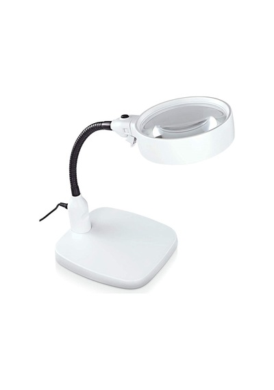 Büyüteç Masaüstü 10x Led Işıklı Büyüteç Okuma El Sanatları Onarım