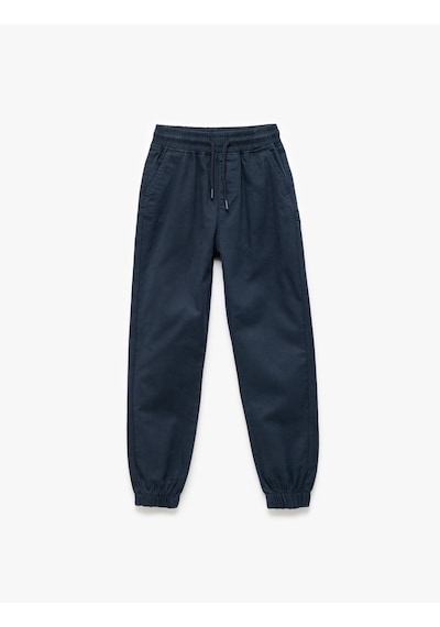 Koton Beli Bağcıklı Cep Detaylı Pamuklu Gabardin Jogger Pantolon Lacivert 6wkb40003tw Lacivert Koton Beli Bağcıklı Cep Detaylı Pamuklu Gabardin Jogger Pantolon Lacivert 6wkb40003tw Lacivert