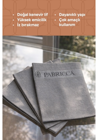 Kenevir Temizlik Bezi Doğal Ve Sürdürülebilir, , Zorlu Kir Ve Su Lekelerine Etkili Çok Renkli