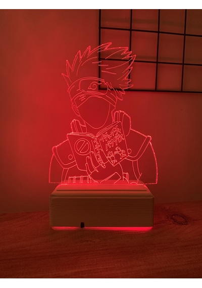 Naruto Kakashi Hatake 16 Renk Gece Lambası