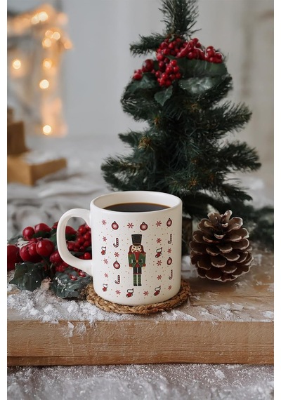New Year Kurşun Asker Kupa 10 Cm Beyaz - Çok Renkli