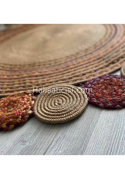 Jüt Halı El Yapımı Daire Model:416