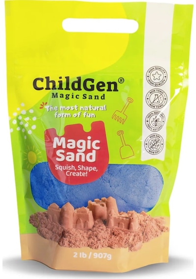 Childgen Doğal Kinetik Kum Refill Paket 907gr - Mavi Mavi