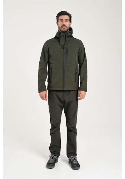Exuma 2311100 Erkek Haki Yağmur Rüzgar Geçirmez Softshell Mont 001
