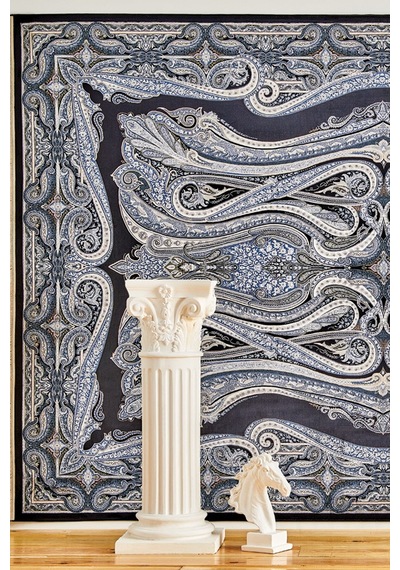 Kaşmir Halı İpek Moroccan Blue 160x230CM Halı Salon Halısı