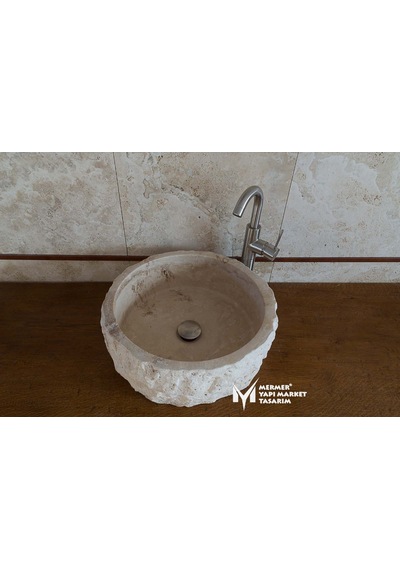 Eskitme Traverten Dışı Patlatma Lavabo