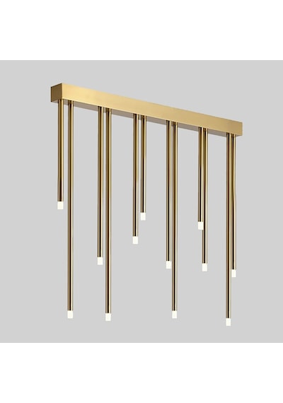 Pipe Plafonyer Led Avize 100 Cm 12li Boru Eskitme Çok Renkli