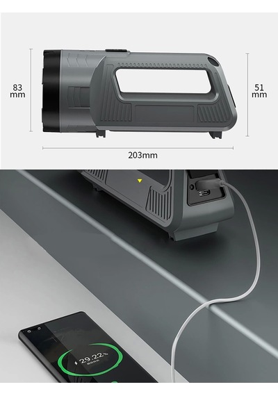 Güçlü Şarjlı Fener Masa Lambası Wt-603 Diğer