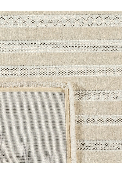 Madame Coco Treıllıs Halı - Kemik - 80x300 Cm Çok Renkli