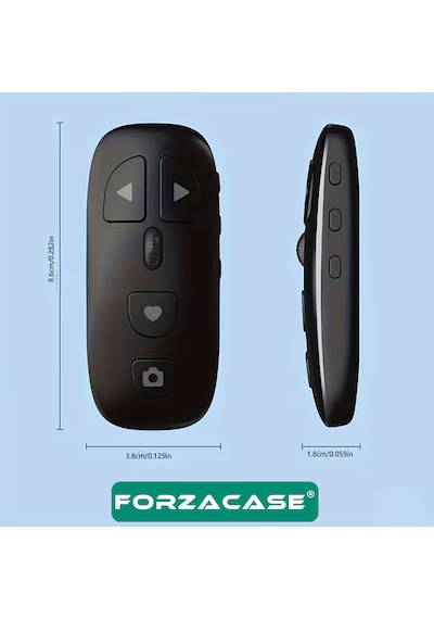 Forzacase Mouse Tasarım Bluetooth Uzaktan Kumanda Sayfa Çevirici Video Selfie Kumandası - Fc1206 1 Adet