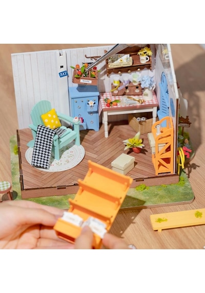 Rolife Dg163 Rüya Gibi Bahçe Evi Dreamy Garden House Dıy Minyatür Maket Model Seti Mini Dollhouse 3d Model Kit Detaylı Dekoratif Hobi Seti 3d Puzzle Tiny House