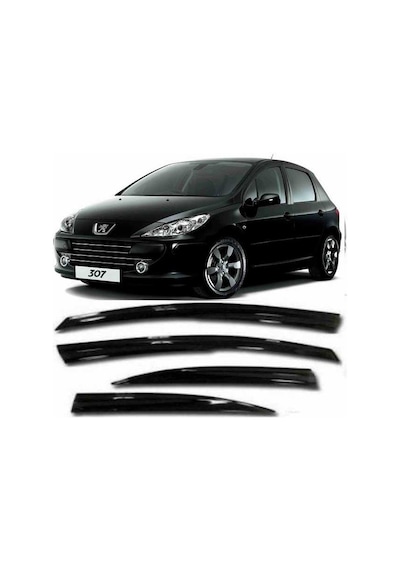 Peugeot 307 Cam Rüzgarlığı Mugen Tip 4Lü Set
