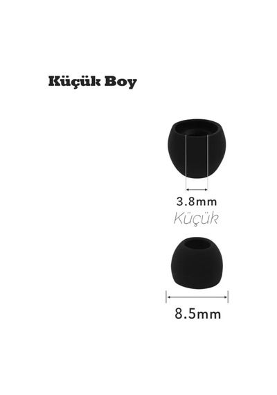2 Çift 4 Adet Kulaklık Silikonu Samsung Uyumlu Küçük 8.5mm