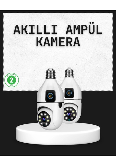 Mey İthalat Tak Çalıştır Ampul Kamera Full Hd 1080p Kablosuz Güvenlik Çözümü