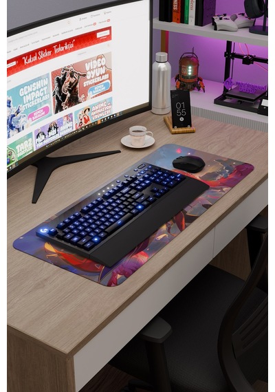 Chasca Genshin Impact Anime Gacha V2 - 70x30 Xl Gaming Mouse Pad Fare Altlığı