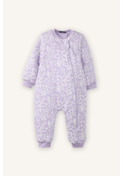 Defacto Kız Bebek Desenli Tulum G7775a526sppr77 Mor-pr77