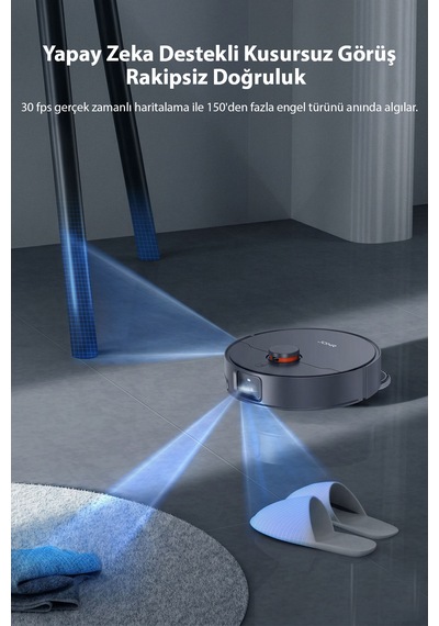 Jonr X1 Max 20.000pa Robot Süpürge Ve Paspas Siyah