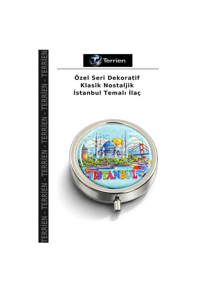 Özel Seri Dekoratif Klasik Nostaljik İstanbul Temalı Çok Renkli