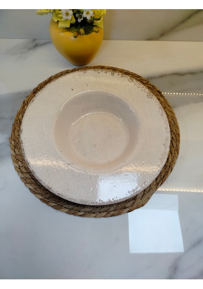 Tribeca Makarna Tabağı Krem 28cm