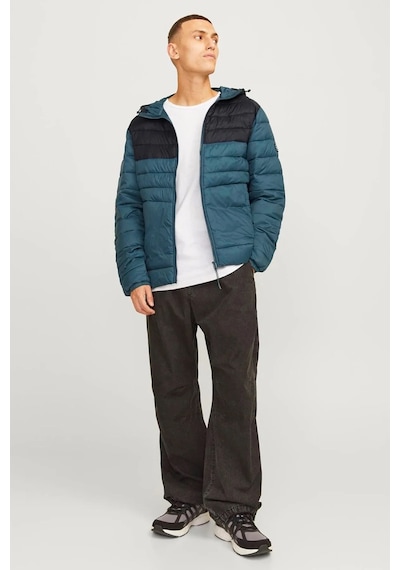 Jack & Jones Erkek Kapüşonlu Şişme Mont - 12258441 Yeşil