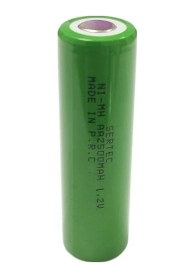 Tedar Sertec - 1.2v 2500 Mah - Aa - Nı-mh Şarjlı Pil - Başsız / Flat Head Najmaddin