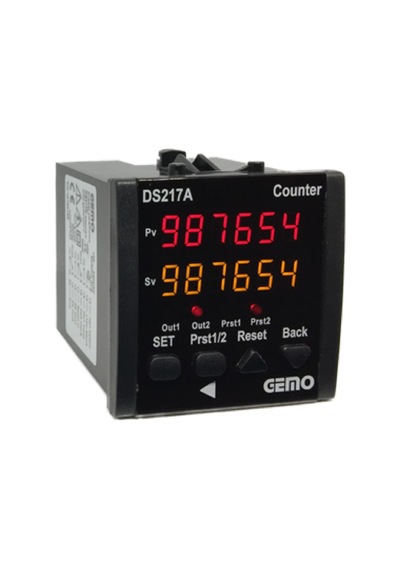 Gemo Ds217a-24v ,72x72mm 24vac/dc Kontak-2a2k 6-hane Sayıcı