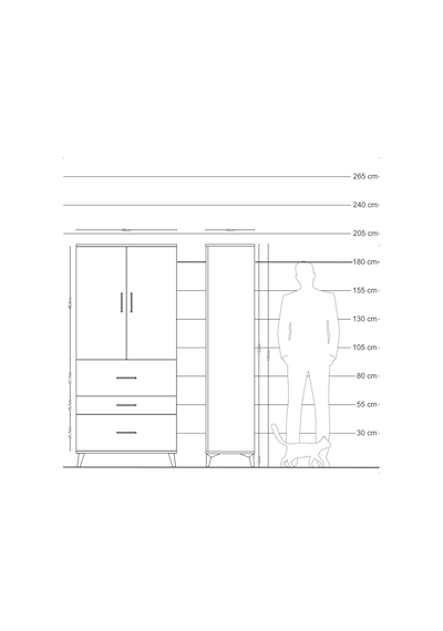 Hyperion Dolap Tek Raflı 3 Çekmeceli Tek Askılı 88x44x195 Antrasit-aytaşı Antrasit Hyperion Dolap Tek Raflı 3 Çekmeceli Tek Askılı 88x44x195 Antrasit-aytaşı Antrasit