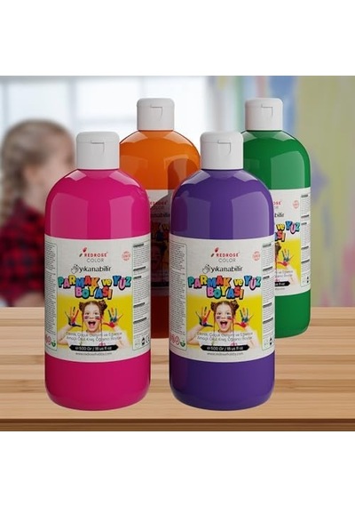 Ara Renkler Parmak Boyası 4'lü Set 4x500 Gr Diğer