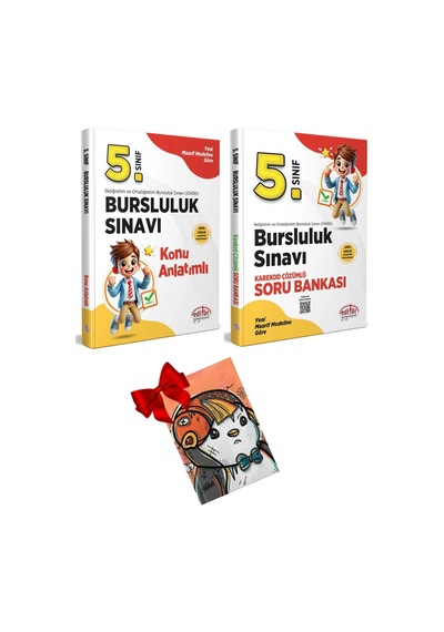 2025 5. Sınıf Bursluluk Konu Anlatımı Ve Bursluluk Soru Bankası Seti Defter Hediyeli