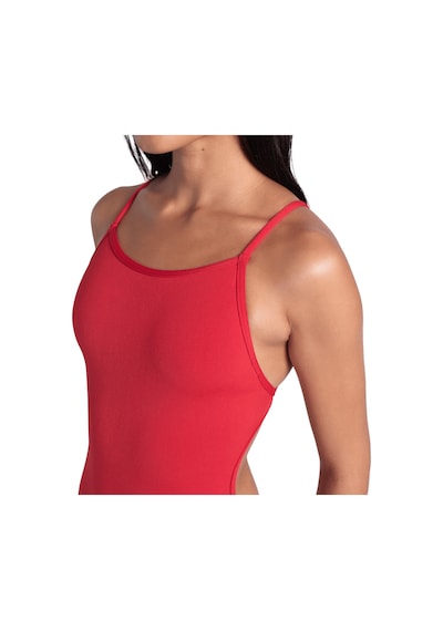 Arena Swimsuit Lace Back Solid Kadın Kırmızı Yüzücü Mayo 004651405
