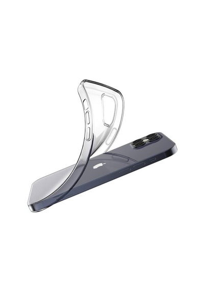 Logis Apple Uyumlu iPhone 12 6.1" Şeffaf Kılıf Silikon Koruma