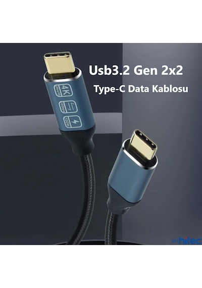 Philips Uyumlu 5A 100W UsbA to Type-C Örgülü 1.2M Hızlı Şarj Kablosu+ ScHitec Type-C to UsbA 3.0 Dönüştürücü Adaptör