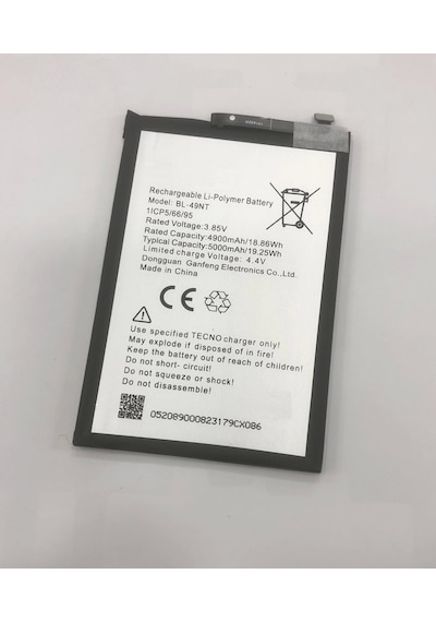 Tecno Spark Go 1 Kl4 Batarya 5000 Mah