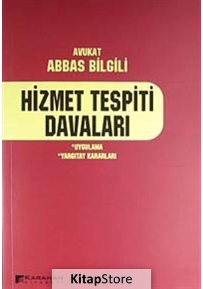 Hizmet Tespiti Davaları - Abbas Bilgili - Karahan Kitabevi