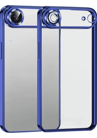 Apple iPhone Uyumlu 17 Air Razer Lensli Silikon - Lacivert Çok Renkli