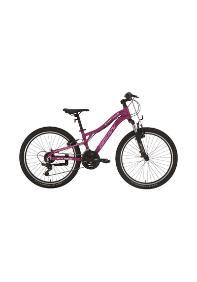 Bisan Kdx 2800-v Kadın Dağ Bisikleti 30cm V 24 Jant 21 Vites Mor Pembe Beyaz Çok Renkli