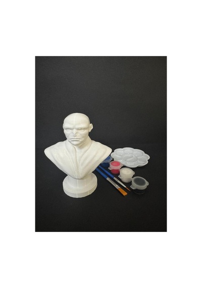 3d Voldemort Harry Potter Figür Boyama Seti - Kendin Boya Hobi Ve Etkinlik Seti - Akrilik Boya + 2 Fırça