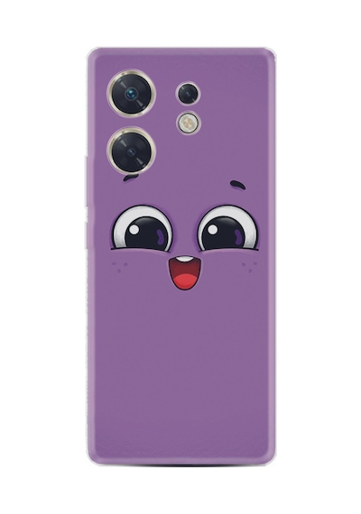 Infınıx Zero 30 4g Kılıf Silikon Desen Özel Seri Purple Sweety 1717