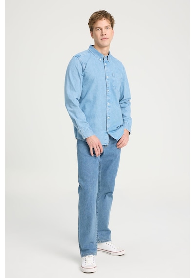 Wrangler Uzun Kollu Gömlek Mavi Erkek Gömlek 000000000101989650 Mavi Wrangler Uzun Kollu Gömlek Mavi Erkek Gömlek 000000000101989650 Mavi