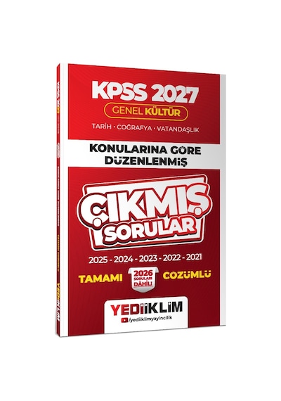 Yediiklim 2027 Kpss Genel Kültür Konularına Göre Düzenlenmiş Tamamı Çözümlü Çıkmış Sorular