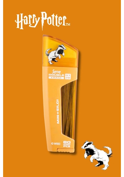 Double Erase Min & Silgi 07mm - Harry Potter Serisi - Hufflepuff