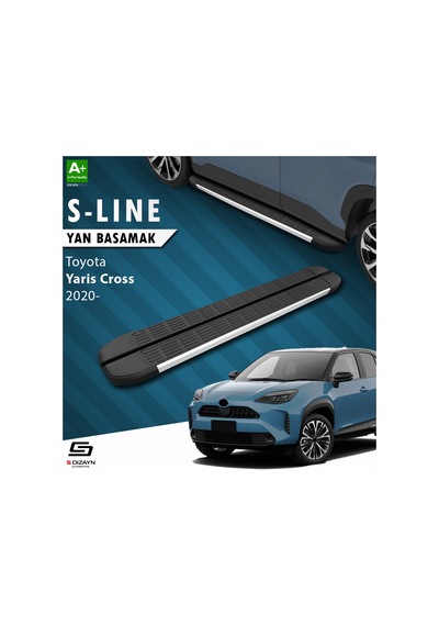S-dizayn Toyota Yaris Cross S-line Aluminyum Yan Basamak 173 Cm 2020 Üzeri A+ Kalite