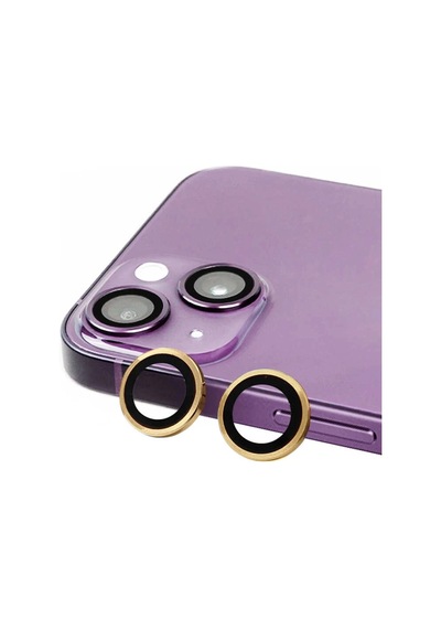 Apple İphone 15 Plus Raze Metal Kamera Lens - Sarı Belirtilmemiş