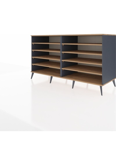 Kronos Konsol 8 Raflı 176x59x99 Antrasit-çam Antrasit-çam Kronos Konsol 8 Raflı 176x59x99 Antrasit-çam Antrasit-çam