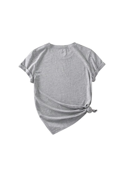Uyguntarz Unisex Kesinlikle Hayır. Tasarım Basklı Tshirt Gri